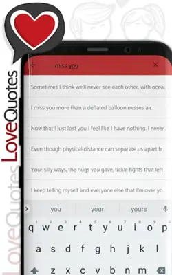 Love Quotes - Deep love quotat android App screenshot 2