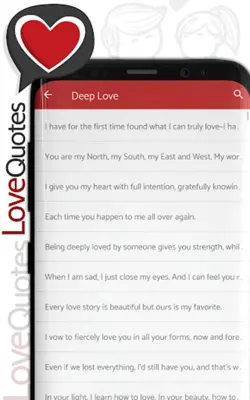 Love Quotes - Deep love quotat android App screenshot 6